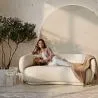 Sofá curvo de 3 lugares em tecido Bouclé - Curvy image 7