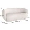 Sofá curvo de 3 lugares em tecido Bouclé - Curvy image 7