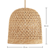 Luminária de teto de rattan - Luminária pendente de design boho Bali - 50cm - Rava image 7