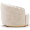 Poltrona de Design Curvo - Estofada em Veludo - Herina image 7