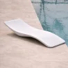 Espreguiçadeira de piscina de design - Branco fosco - Hero image 7