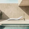 Espreguiçadeira de piscina de design - Branco fosco - Hero image 7