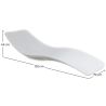 Espreguiçadeira de piscina de design - Branco fosco - Hero image 7