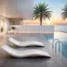 Espreguiçadeira de piscina de design - Branco fosco - Hero image 7