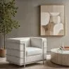 Poltrona de design - Estofada em couro vegano - Lecur image 7