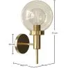 Aplique de Parede Dourado - Lica image 7