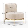 Poltrona de Design - Revestida em Veludo - Kanla image 7