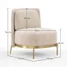 Poltrona de Design - Revestida em Veludo - Kanla image 7