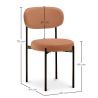 Cadeira de jantar - Estofada em veludo - Metal preto - Margot image 7