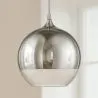 Luminária de Teto Design Esférica - Luminária Pendente em Metal Cromado - 40cm - Speculum image 7