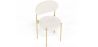 Pack de 4 - Cadeira de jantar - Estofada em tecido bouclé - Metal dourado - Margot image 7