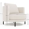 Poltrona de Design - Estofada em Tecido Bouclé - Maura image 7