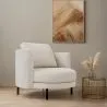 Poltrona de Design - Estofada em Tecido Bouclé - Maura image 7