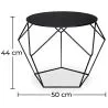 Mesa lateral - Design industrial - Metal - Diamond image 7