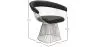 Cadeira de jantar com braços - Couro e metal - Barrel image 7