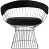 Cadeira de jantar com braços - Couro e metal - Barrel image 7