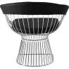 Cadeira de jantar com braços - Couro e metal - Barrel image 7