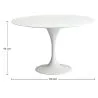 Mesa de Jantar Redonda - 110 cm - Tulip image 7