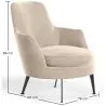 Poltrona de Design Estofada em Veludo Estilo Contemporâneo - Hanneh image 7
