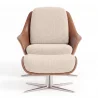 Cadeira de Design Contemporâneo Estofada com Apoio para os Pés - Asher image 7