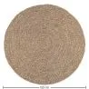 Tapete redondo de juta - Boho Bali - 120 CM - Yuri image 7