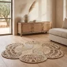Tapete redondo de juta - Boho Bali - 120 CM - Niluh image 7