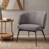 Poltrona de Design Curvo Estofada Estilo Contemporâneo - Opreh image 7