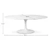 Mesa de jantar oval em mármore - Tulip image 7