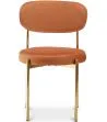 Cadeira de jantar - Estofada em Veludo - Metal dourado - Dahe image 7