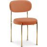 Cadeira de jantar - Estofada em Veludo - Metal dourado - Dahe image 7