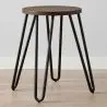 Banco Hairpin - 42cm - Madeira escura e metal  image 7