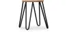 Banco Hairpin - 42cm - Madeira clara e metal image 7