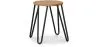 Banco Hairpin - 42cm - Madeira clara e metal image 7