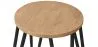 Banco Hairpin - 42cm - Madeira clara e metal image 7