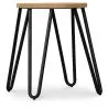 Banco Hairpin - 42cm - Madeira clara e metal image 7