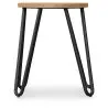 Banco Hairpin - 42cm - Madeira clara e metal image 7