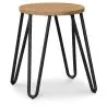 Banco Hairpin - 42cm - Madeira clara e metal image 7