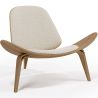 Poltrona de design - Poltrona escandinava - Estofamento em Boucle - Lucy image 7