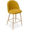 Banco estofado em tecido - Design escandinavo - 66cm - Evelyne image 7