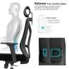 Cadeira de escritório ergonômica com rodas e apoio para braços - Pebbles image 7