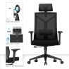 Cadeira de escritório ergonômica com rodas e apoio para braços - Ergal image 7