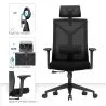 Cadeira de escritório ergonômica com rodas e apoio para braços - Ergal image 7