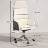 Cadeira de escritório ergonômica com rodas e apoio para braços - Series image 7