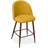 Banco estofado em tecido - Design escandinavo - 66cm- Evelyne image 7
