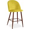 Banco estofado em veludo - Design escandinavo - 66cm - Evelyne image 7