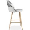 Banco estofado em patchwork - Estilo escandinavo - 66cm -  Preto e branco - Evelyne image 7