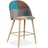 Banqueta Estofada em Patchwork - Estilo Escandinavo - 66cm -  Evelyne  image 7