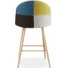 Banqueta Estofada em Patchwork - Estilo Escandinavo - 66cm -Evelyne image 7