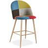 Banqueta Estofada em Patchwork - Estilo Escandinavo - 66cm -Evelyne image 7