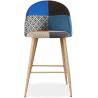 Banqueta Estofada em Patchwork - Estilo Escandinavo - 66cm - Evelyne image 7